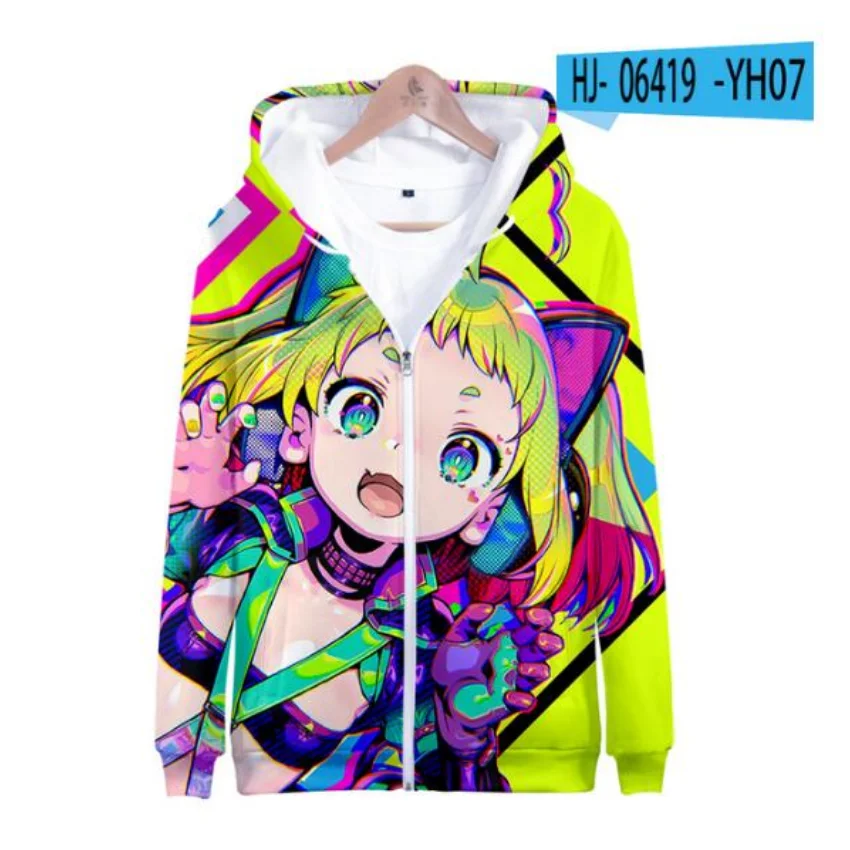 Dohna Dohna Laten We Slechte Dingen Samen Doen 3d Print Zip Dames/Heren Hoodie Sweatshirt Streetwear Hiphop Jas Met Capuchon