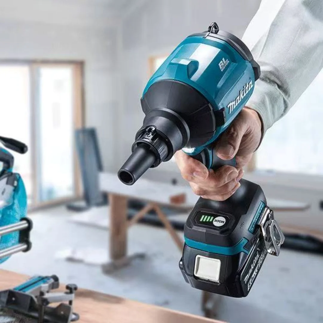 마키타 DAS180 2025 브러시리스 무선 에어 블로워 먼지 제거 건 노즐 포함 다기능 먼지 제거 및 인플레이터 도구