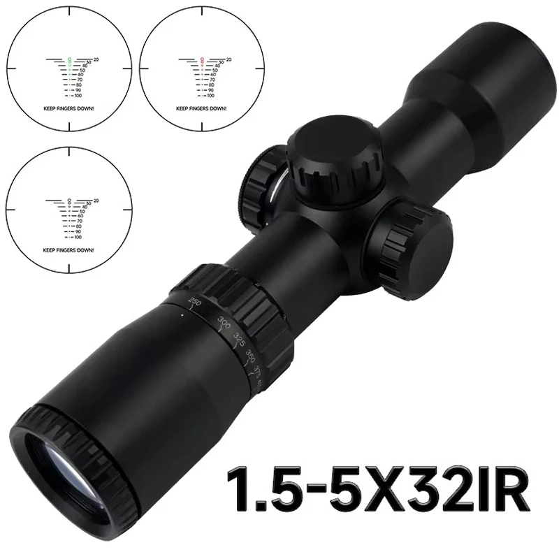 

Professional Tactical Hunting 1.5-5X32 Red Dot Green Illuminated Optical IRG Crossbow Short Hunting Scope Hunting Rifle Sight