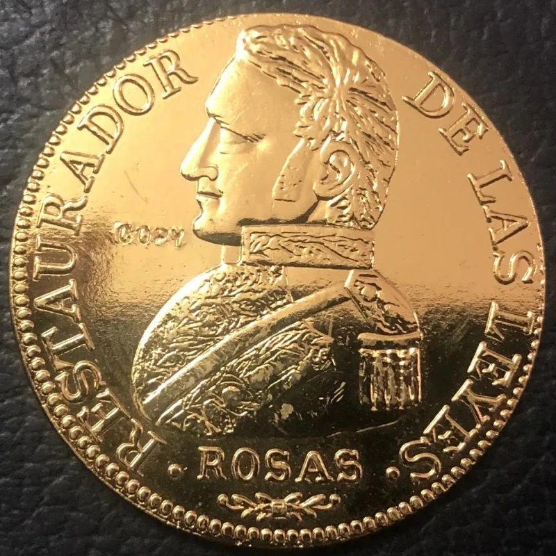 1842 La Rioja 8 Escudos Gold Copy Coin 33mm