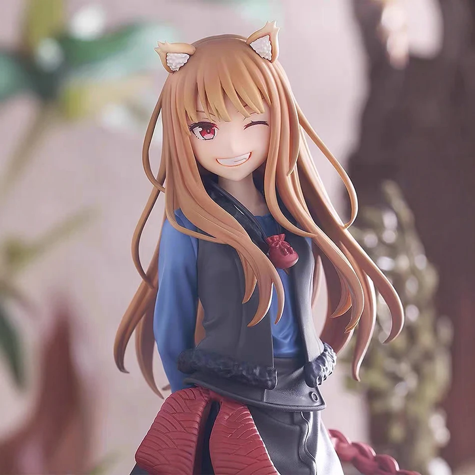 17 centimetri Holo Wink Anime Figura Modello Giocattoli Lupo Coda Ragazza PVC Modello Action Figure Giocattoli Bambole Per Bambini Regalo Di Compleanno Figurine Da Collezione