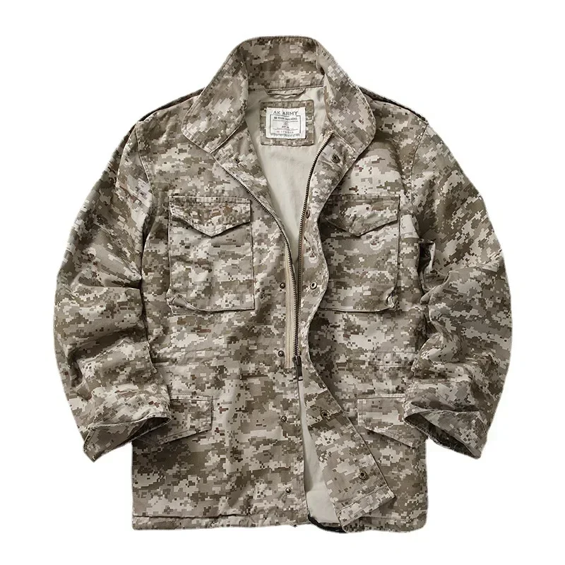 

M65 Hunting Jacket Men OG107 Autumn Tabby Camouflage Tactical Camouflage Coat Male Hiking Casual Outdoors Flight Clothes