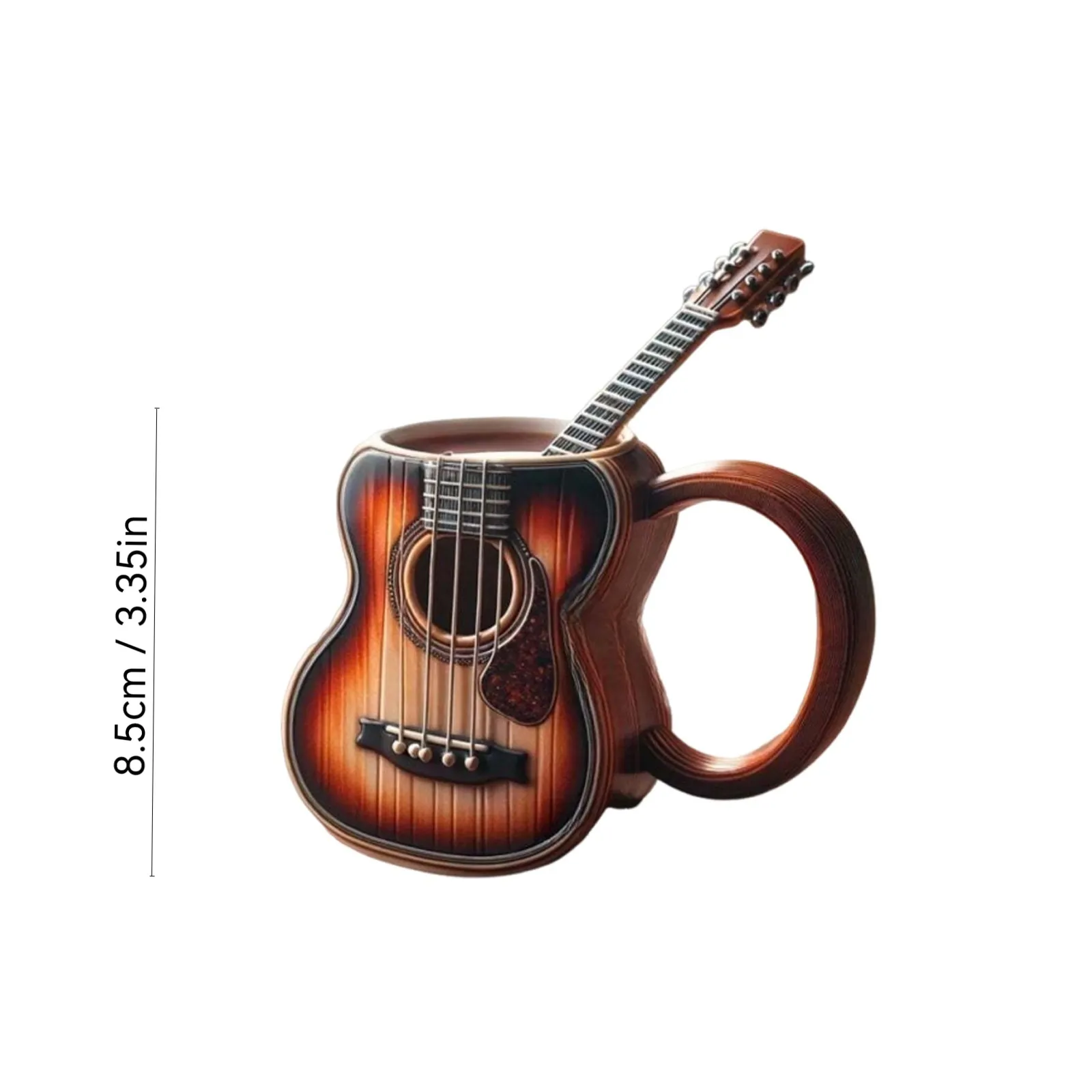 آلة موسيقية فنجان القهوة الإبداعية الغيتار نمط المشروبات اليدوية رواية اليدوية هدية الراقية عاشق الموسيقى هدية