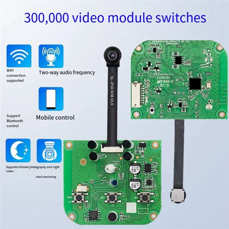 300.000 Modulo video Interruttore Monitoraggio porta Interruttore remoto Modulo telecamera con telecomando wireless bidirezionale Durevole-Caldo