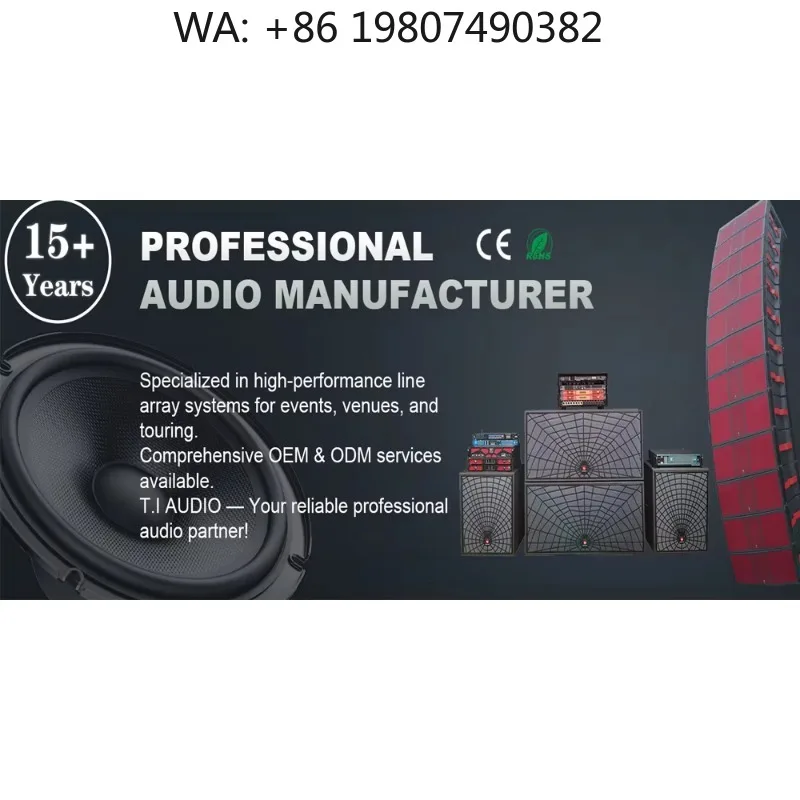 Dual 12 Inch 3-Way Line Array Speaker Professional Audio System for Festival Wedding Club and Stage Performances