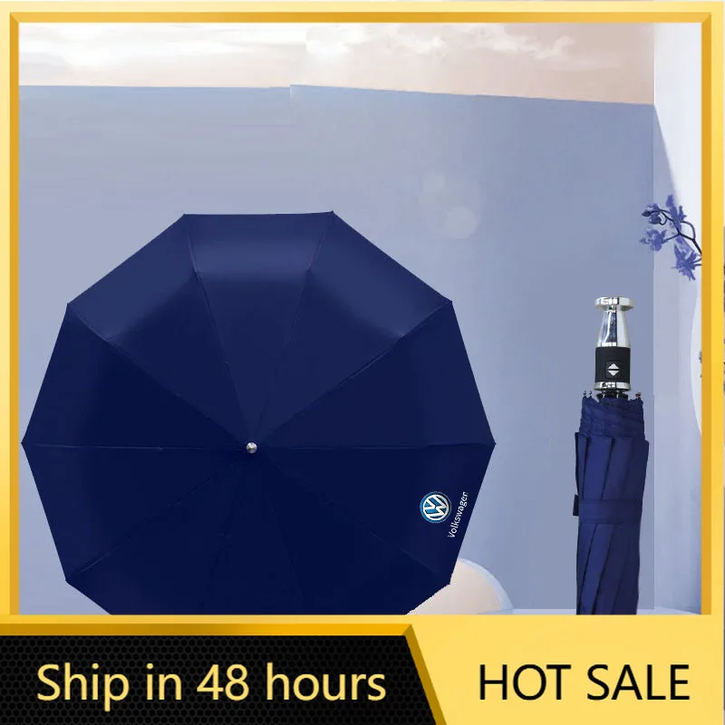 

Наклейки для интерьера автомобиля, автоматический складной ветрозащитный солнцезащитный зонт с логотипом для Volkswagen VW R Golf Motion GTI Polo Touran Octavi