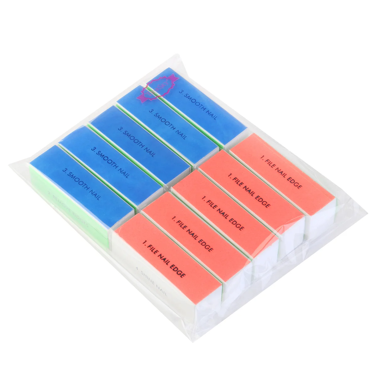 TINKSKY 10pcs Washable 4-Way Nail Shiner Sponge Nail Files Nail Buffers Sanding Blocks 4 Way nail buffer