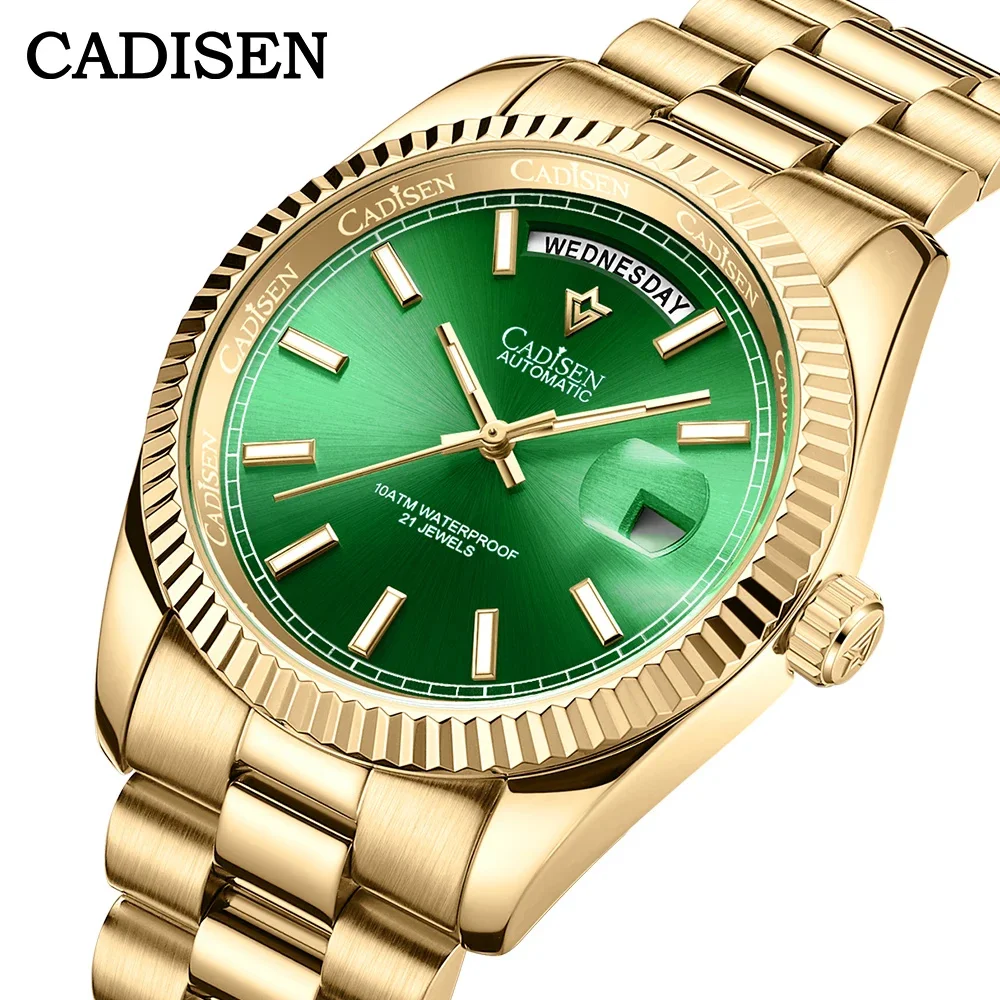 CADISEN 40mm Men Watches Luxury Automatic Watch Men Sapphire Glass Mechanical Wristwatch Men 10Bar MIYOTA 8285 Movt 2024 New