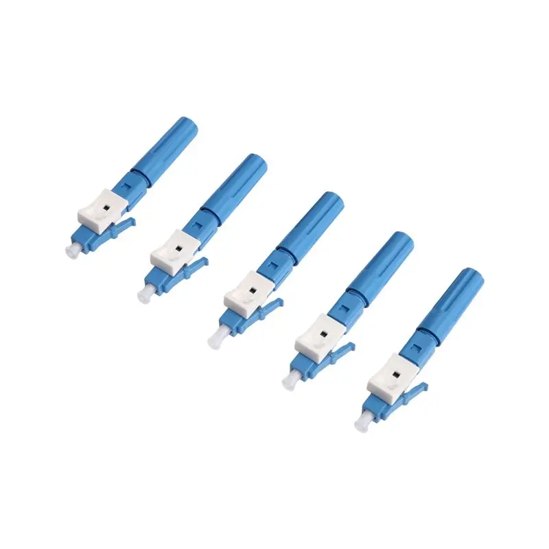 [B24B!】 LC UPC Fiber Optic Quick Connector(5Pcs), For CATV Compatible Single Mode Fiber Cable Fast Connectors Adapter