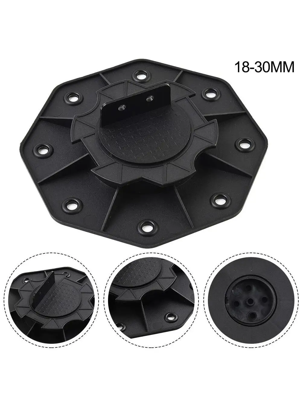 10PC Height-adjustable Floor Balance Support Pedestal Bearing Decking Boards Slab Bearing Terrace Bearing Weatherproof Tools