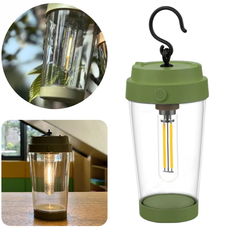 New cup LED outdoor waterproof camping light DIY nightlight high appearance  bedroom atmosphere light Camping supplies