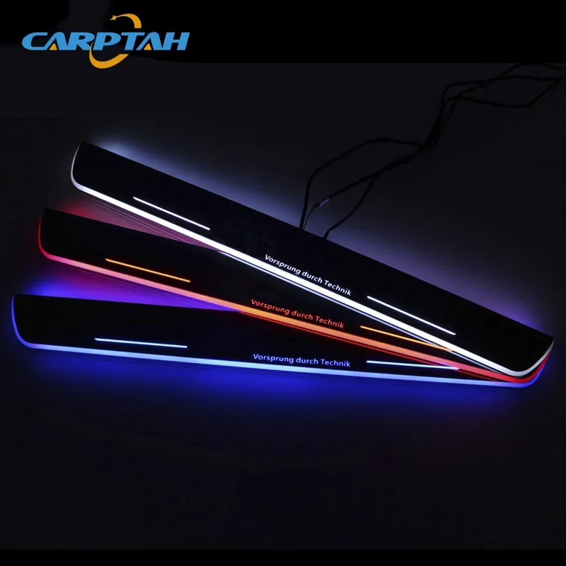 CARPTAH Trim Pedal Car Exterior Parts LED Door Sill Scuff Plate Pathway Dynamic Streamer Light For Audi A3 8P 8V 8L 2014 - 2019