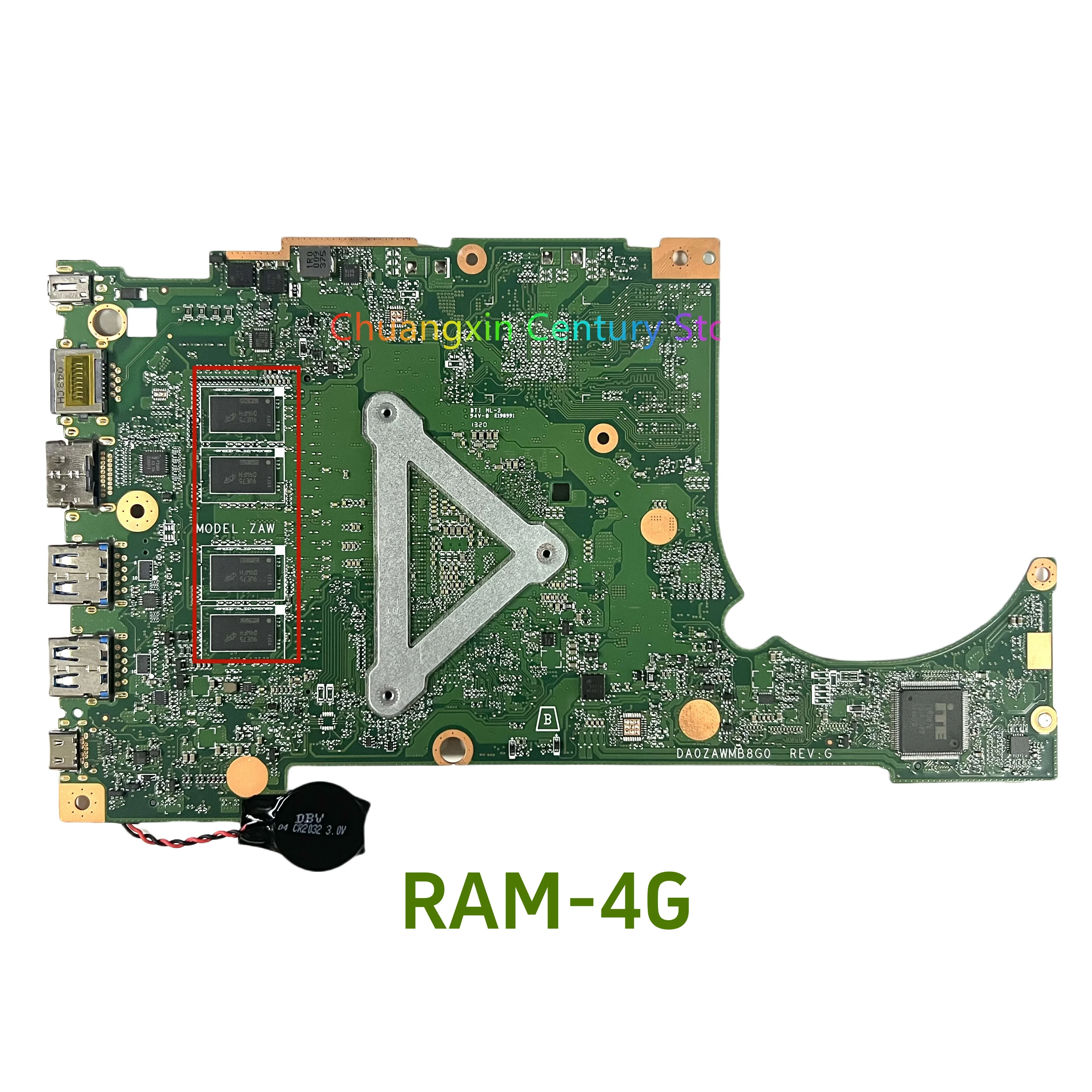 Imagem -02 - Placa-mãe Portátil para Acer Aspire Da0zawmb8g0 Da0zawmb8e0 Da0zawmb8e0 A51554 i3 i5 I78th 10 Cpu 4gb de Ram Uma 100 Testado