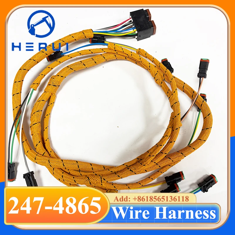 247-4865 Transmission Wiring Harness 24 Pin for 950H 962H IT62H Wheel Loader