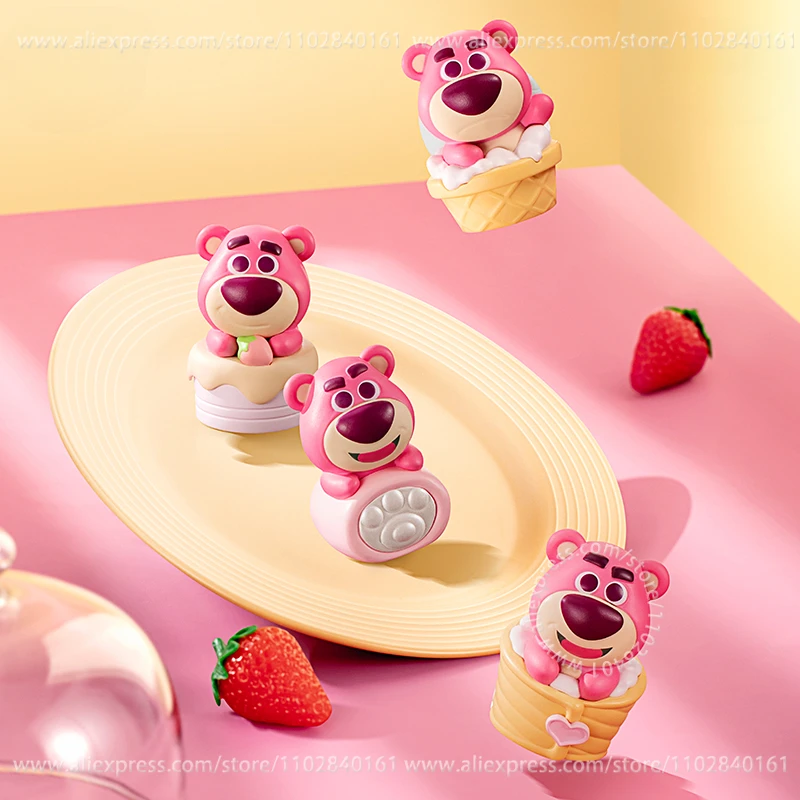 MINISO Blind Bag Disney Lotso Series MINI Dessert Party Kawaii Hand Made Children's Toy Tabletop Decoration Cute Birthday Gift