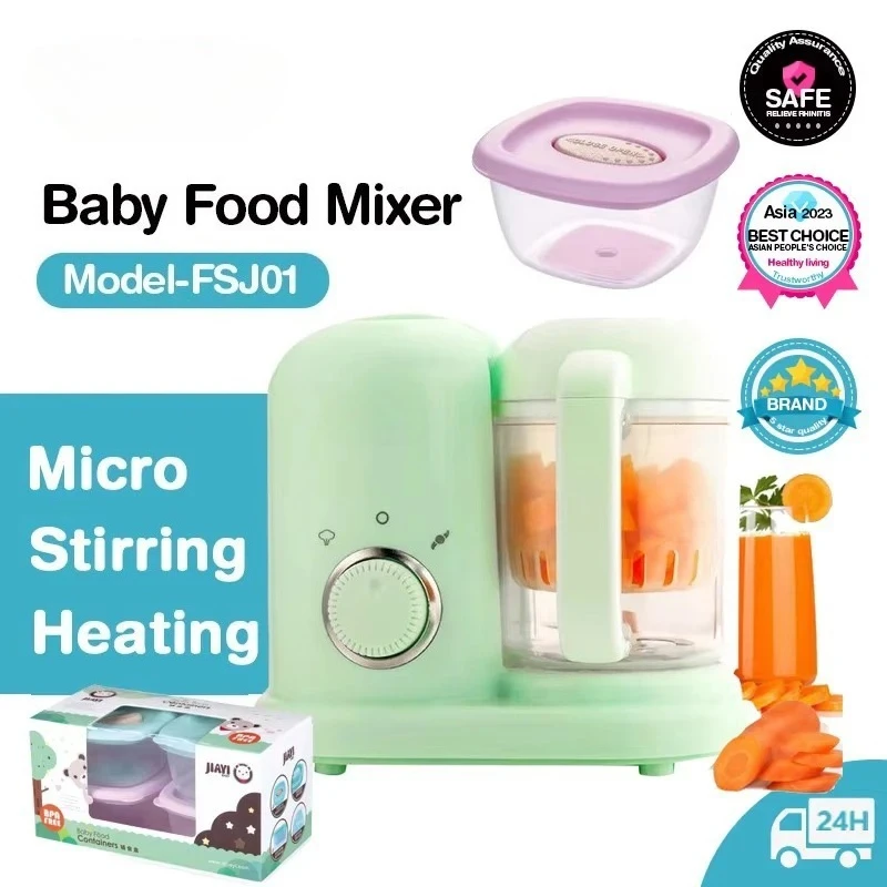 Multifunctional Baby Food Maker Supplementary Food Processor Kids Food Mill Steaming Stirring Warming Cooking Machine