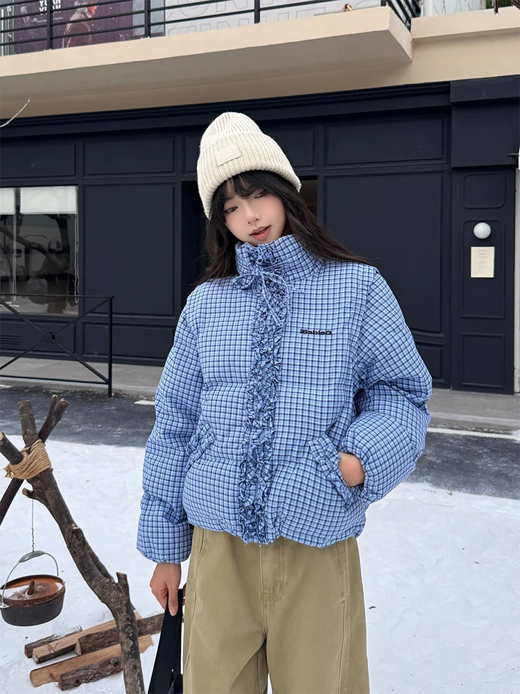 

Женская зимняя куртка URKR из утолщенного хлопка со съемными рукавами, в корейском стиле, свободного кроя, на молнии