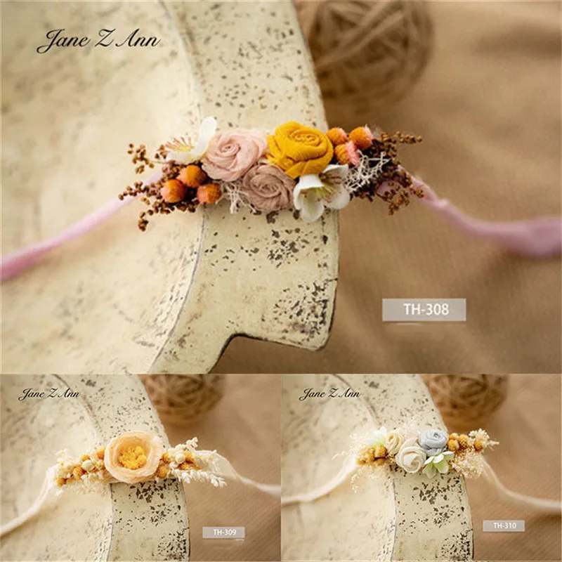 Newborn head flower baby headdress handmade children photo picture shooting accessories