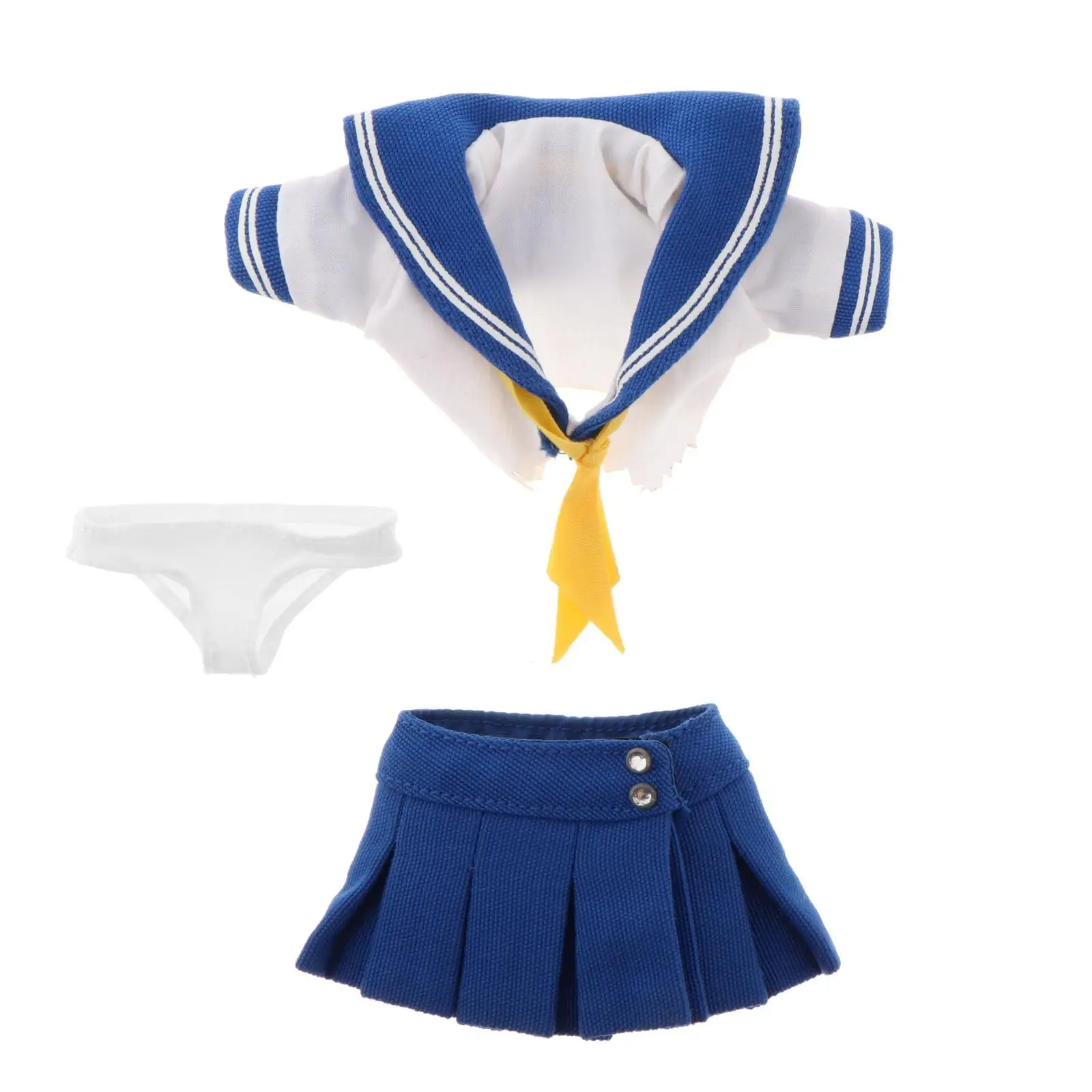 1/6 Schaal Vrouwelijke Meisje Rok Uniform Outfit Voor 12 Inch Figuur Blauw