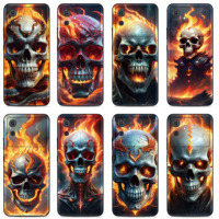 Flame Skull Back Cover For Ulefone Note 20 19 18 Ultra 15 16 17 Pro 13P 12P 11P 10P 10 12 14 Nothing Phone 3a 2a CMF 1 2 3 Case