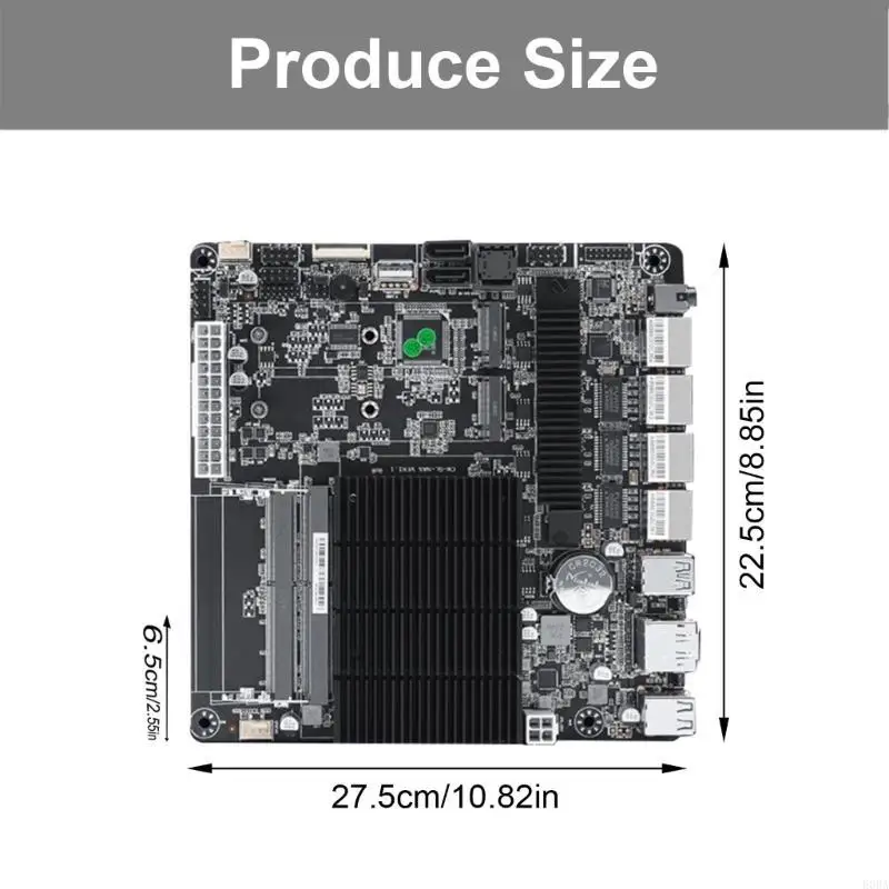 

6-Bay NAS Mini ITX Motherboard 4X i226-v 2.5GbE J4125 Technology Networking