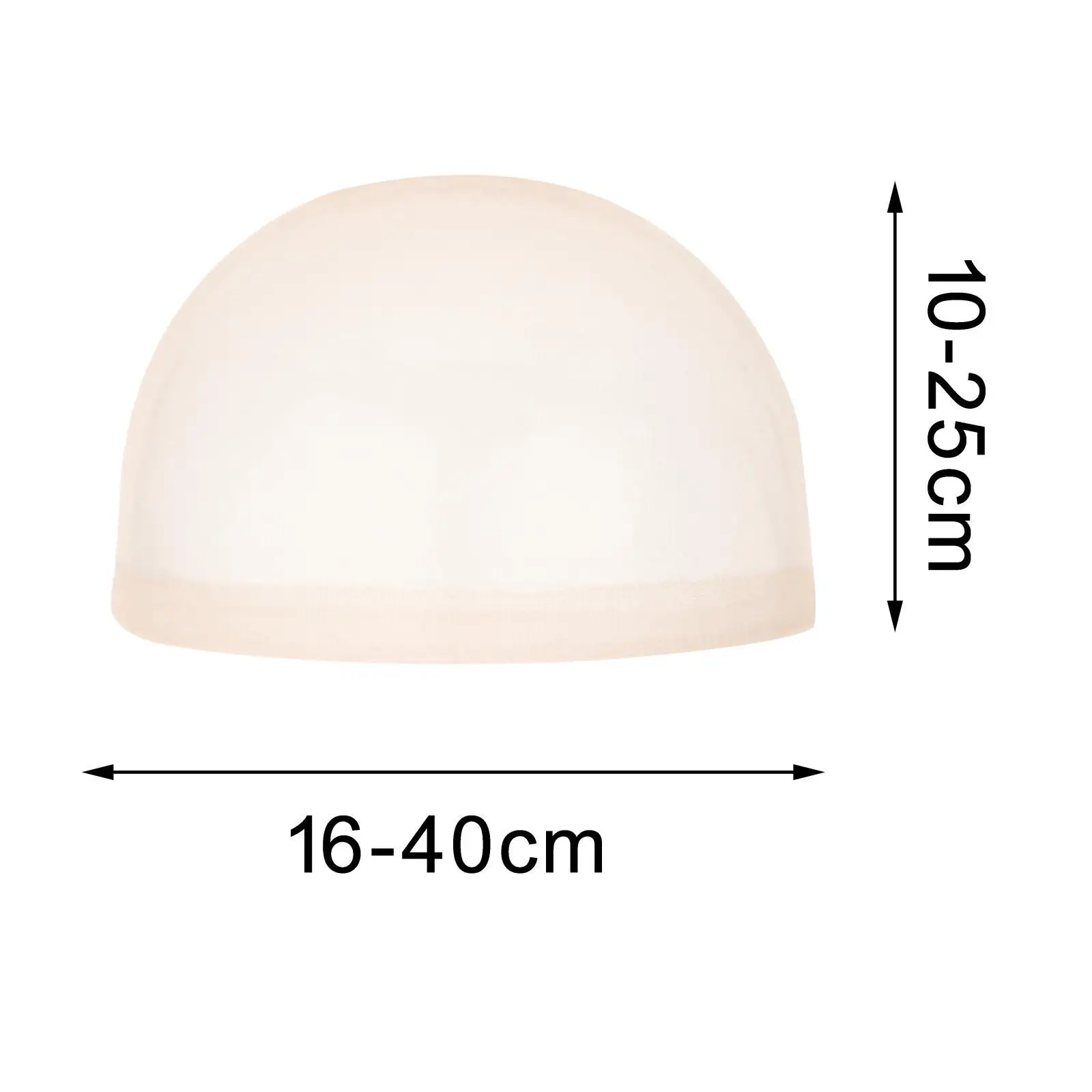 5xWig Cap Nylon Invisible Real Thin Bald Stocking Caps dla kobiet Cosplay Beige