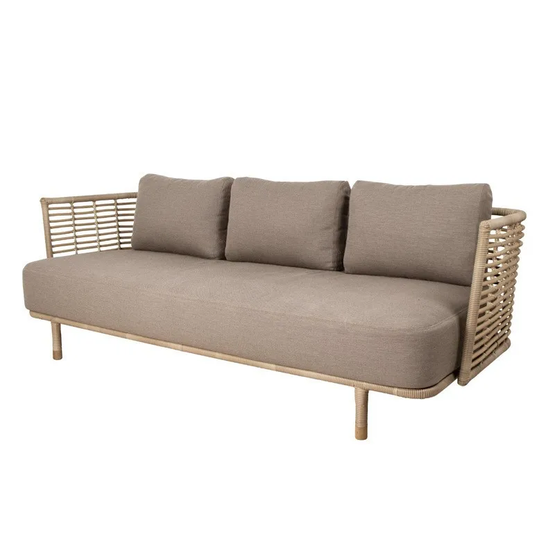

Outdoor rattan sofa B & B small coffee table furniture rain and sun protection courtyard rattan chair combination