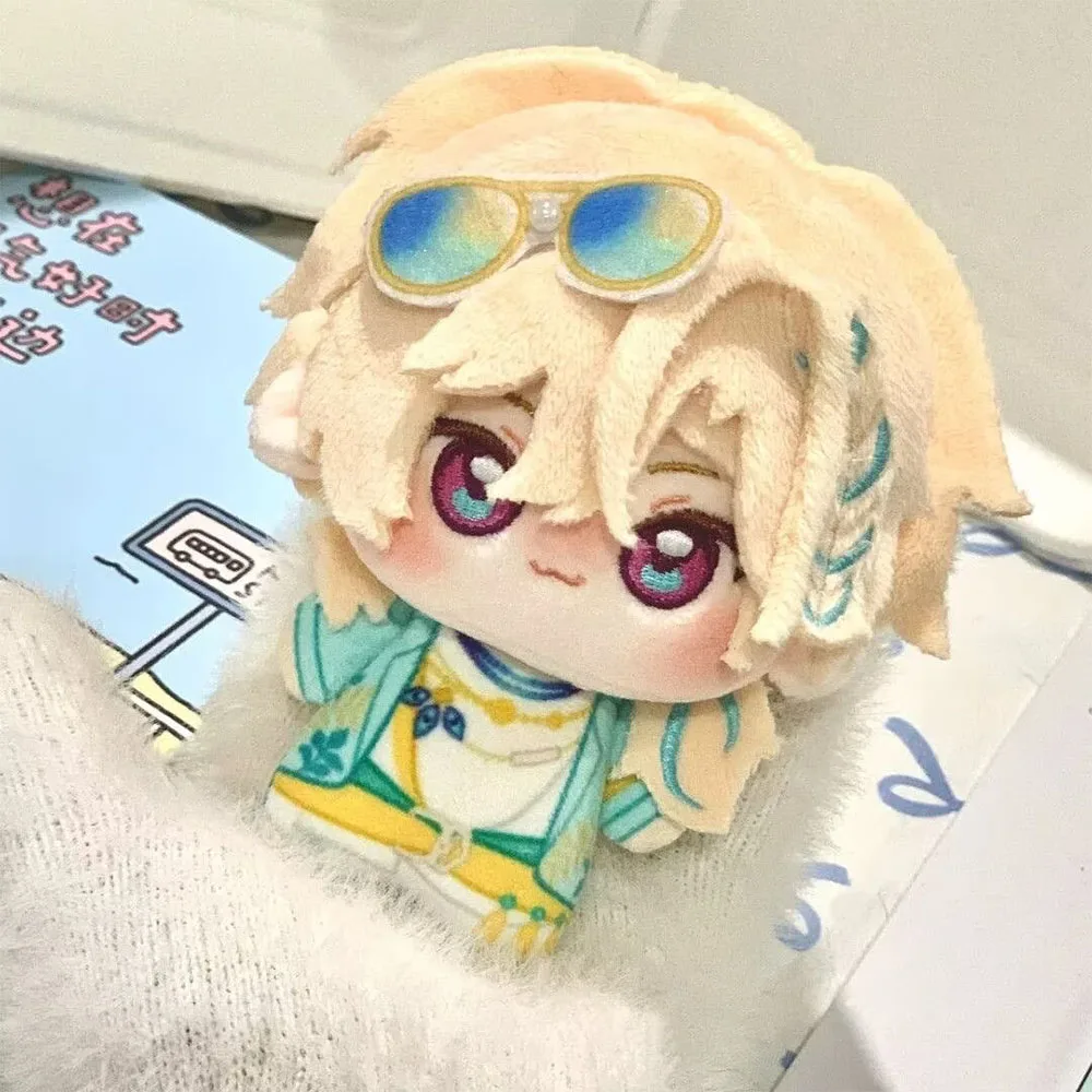 Honkai Pendant Авантюрин Aventurine Plush Doll Glasses 10cm Fans Honkai Star Rail Stuffed Toy Halloween Props School XMAS Gift