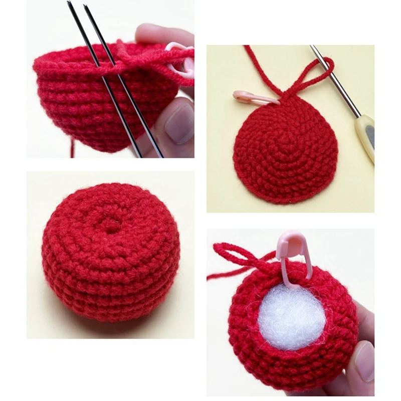 Iniciante Crochet Kit com instrução, Vídeo Tutoriais, Fio Peasy, agulha gancho