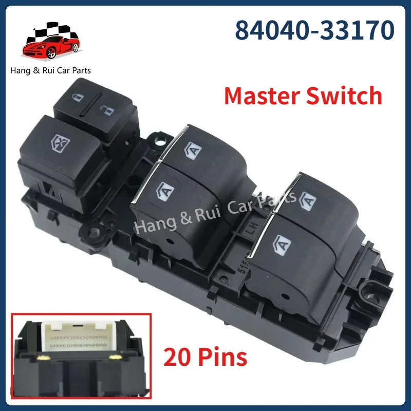 84040-33170 84040-10020 For Toyota Yaris Cross 2022 CHR Corolla RAV4 Rav 4 2019-2021 Power Window Switch Button 84040-06070