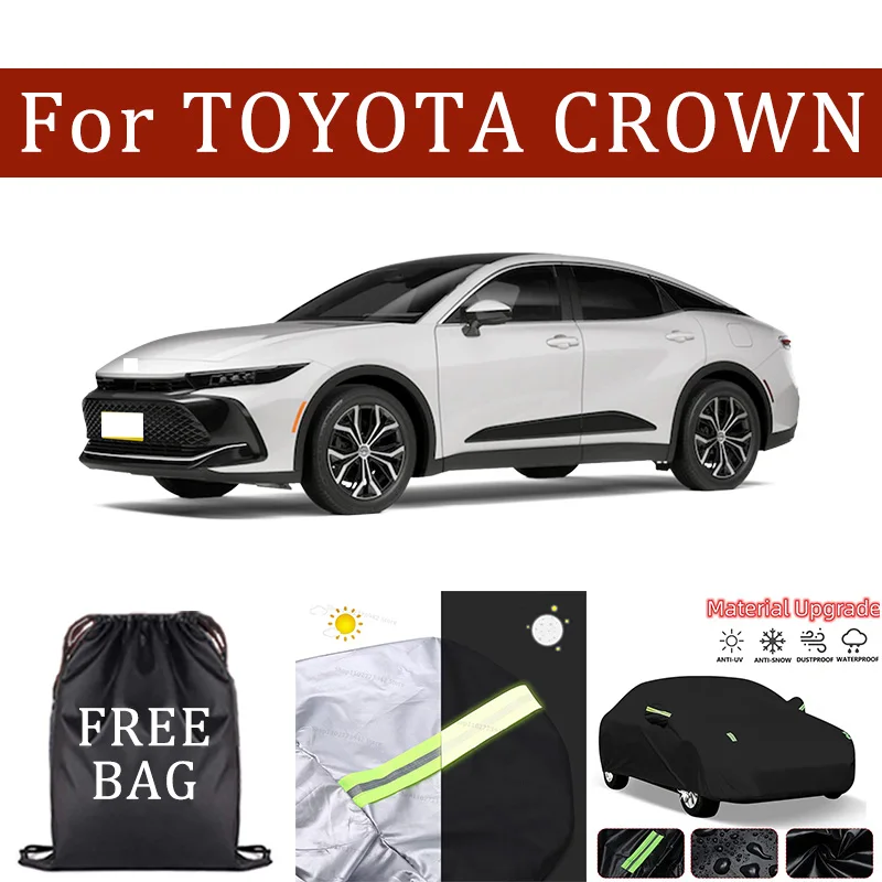 

For TOYOTA CROWN Car Cover Car Waterproof All Weather Automobiles Full Exterior Covers - Sun-proof Outdoor Anti Scratch