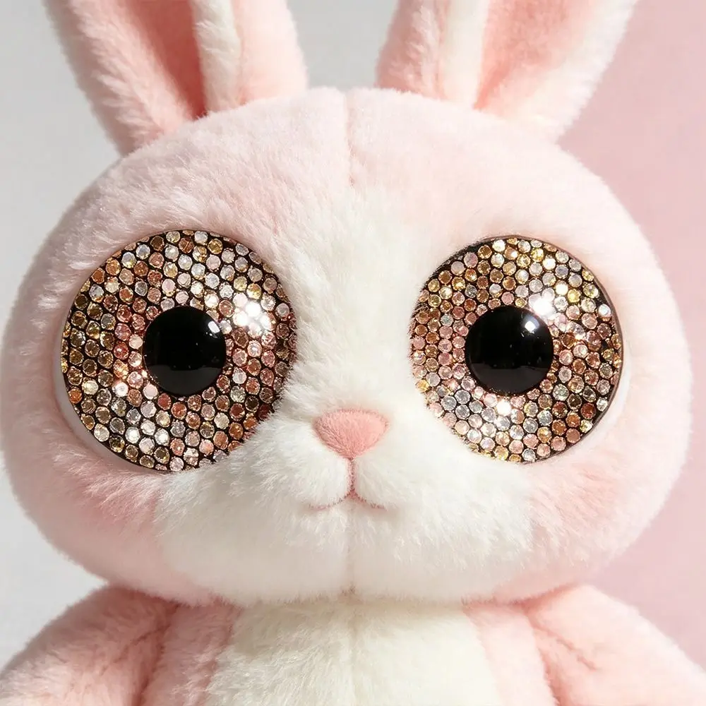 100pcs/bag Plastic Stereoscopic Flash Color Eyes Glitter 14mm DIY 3D Comical Round Glitter Eyes Mix Colors Round Glitter Fabric