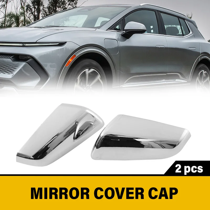 1 Pair Rhyming Rearview Mirror Cover Clip-on For Chevy Equinox GMC Terrain 2018-2024 USA Version Chrome Side Wing Mirror Sheels