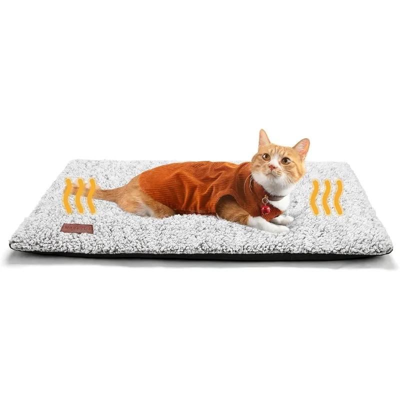 

Self Warming Cat Bed Self Heating Cat Dog Mat 29.1 x 18.9 inch Extra Warm Thermal Pet Pad for Indoor Outdoor Pets with Removable