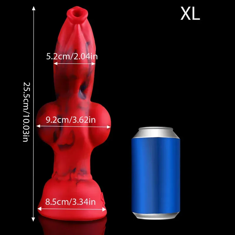 عقدة كبيرة الكلب دسار واقعية طويلة لينة سيليكون الحيوان الذئب الشرج دسار شفط كأس القضيب ديك الخيال مثلي الجنس الجنس لعب للنساء الرجال #5