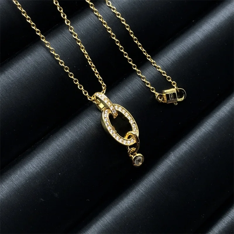2025 High-end Design Enamel Pendant Necklace Women's Elegance Clavicle Chain Exquisite Gift Jewelry