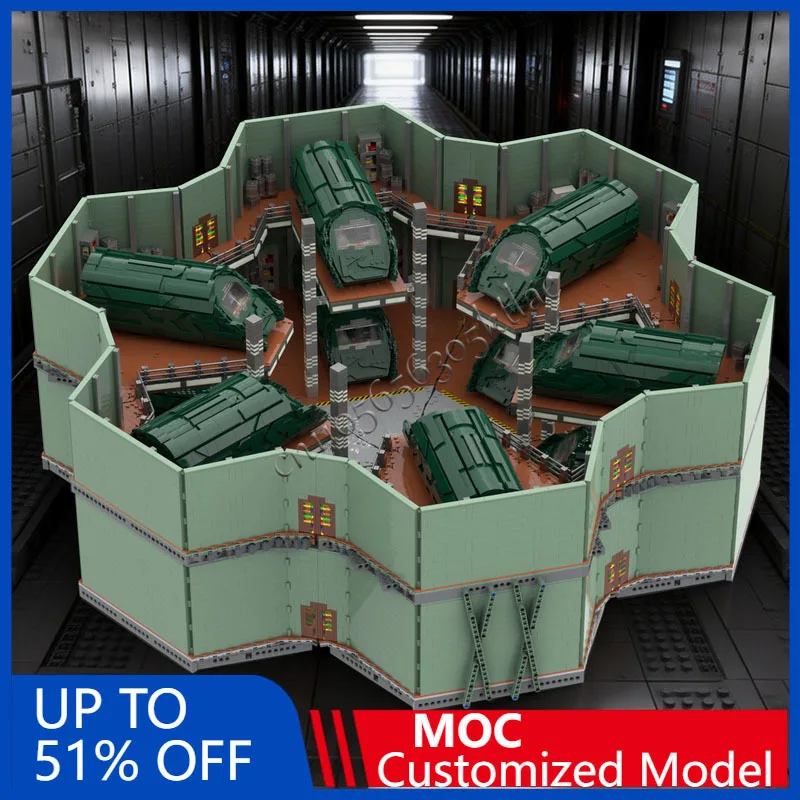 31632Pcs City Street View Moc Modular Atlantis Puddle Jumper Hangar Customize Puzzle Diy Creative Ideas Kid Toys Birthday Gifts