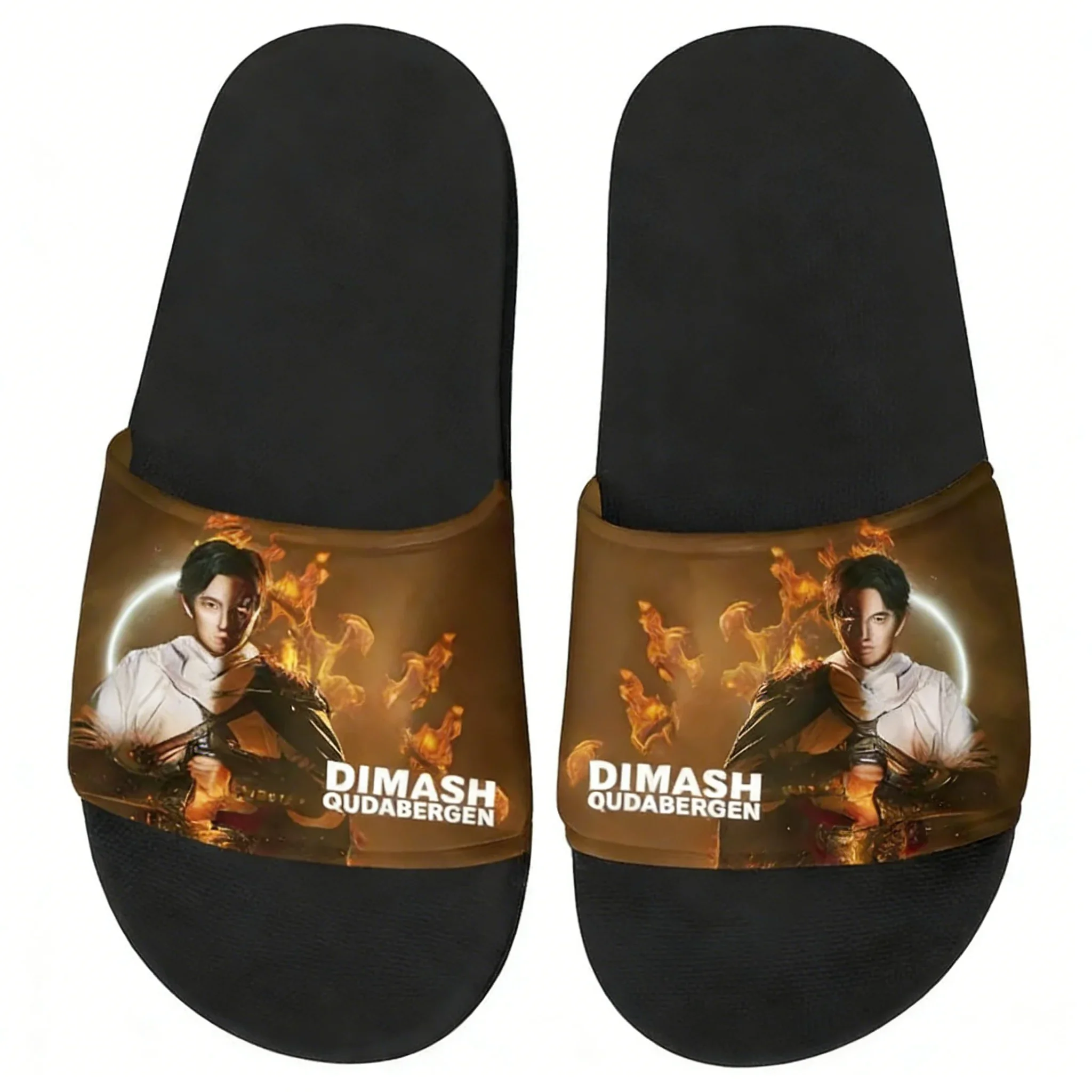 

Dimash Qudaibergen Kazakh Singer Slippers Home Water Shoes Mens Women Teenagers Outdoor Beach Pool Sandals Custom Summer Slipper