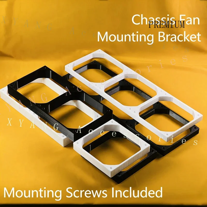 N+ 12cm Computer Cooling Fan Heighten Holder Fake 360 Radiator Modification Bracket Fan Riser Spacer with Free Screws