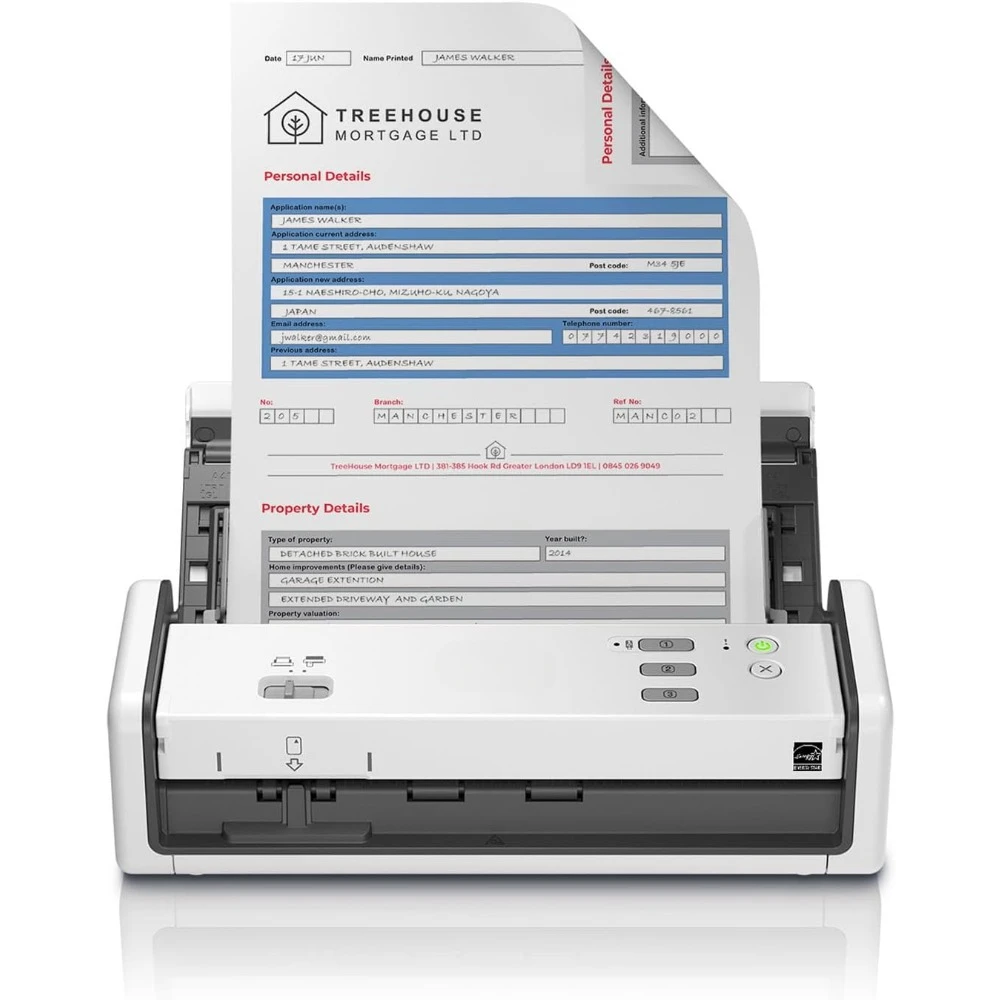 ADS-1300 Compact Desktop Scanner | Scan Speeds of Up to 30ppm | Single Pass Double-Sided Scanning