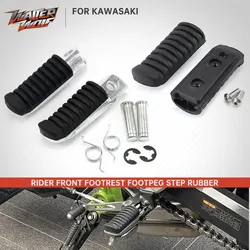 For Kawasaki Ninja Versys 650 1000 Rider Footrest Footpeg Pedal Rubber Cover Z900 Z1000 Z650 ZX-7 ZX6R ZX 9R 12R ER 6N ZZR ZRX