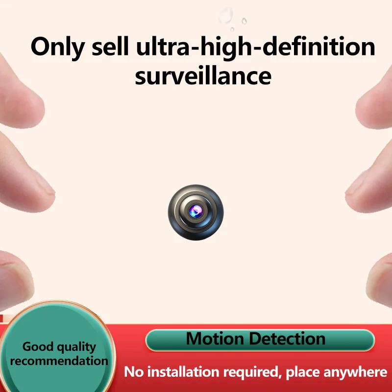 Бренд Q Маленькая камера сверхвысокой четкости Беспроводной монитор Домашний Wi-Fi Удаленный мобильный телефон 360-градусная панорамная мини-фотосъемка Крытый дом Подключенный «Кошачий глаз» Без микро Невидимый Нескрытый