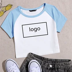 Diy Printed T-Shirt Women's Fashion Short Casual T-Shirt