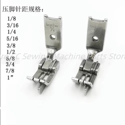 S570 Right and Left Presser Foot With Guide For JUKI 515 Brother 842 845 Twin Needle Spare parts for industrial sewing machines