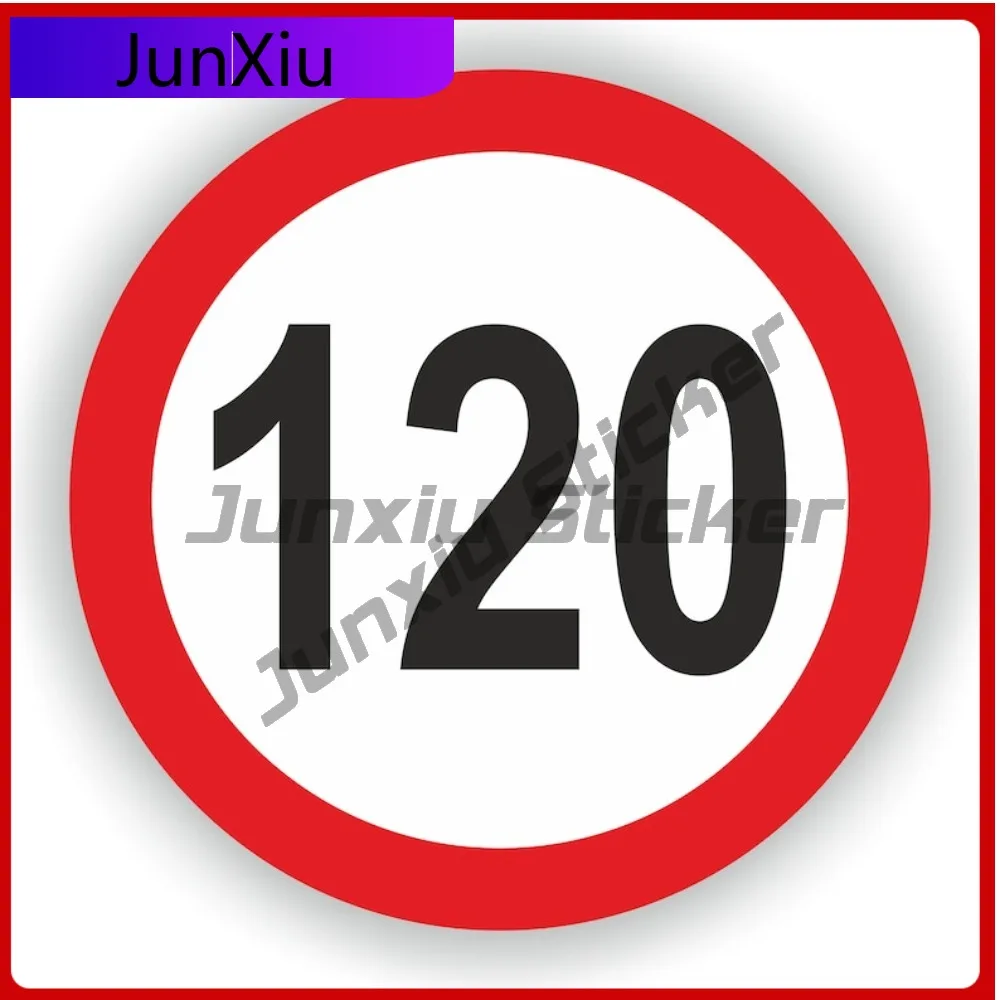 

Speed Limit 120 Circular Traffic Speed Limit Signs Warning Sticker V125 Motorcycle Stickers And Vinyl Decals Suv Cover Waterproo
