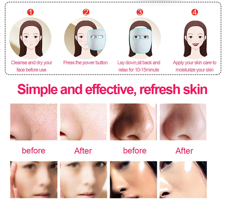 Home Phototherapy Photon Mask Face 7 Color Led Mask