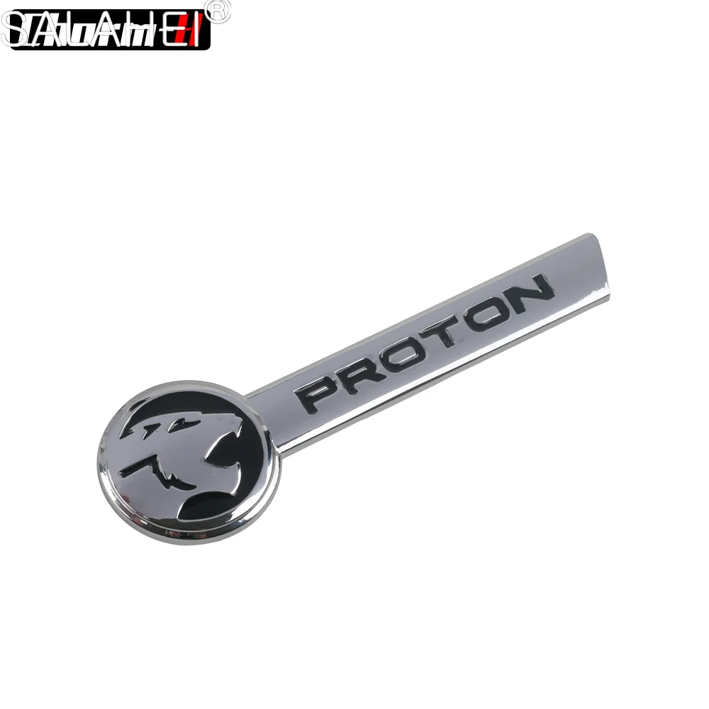 3D Zinc Alloy Car Letter Logo Stickers Tail Bumper Badge Auto Rear Trunk Emblem Styling For PROTON Exterior Decorate Accessories