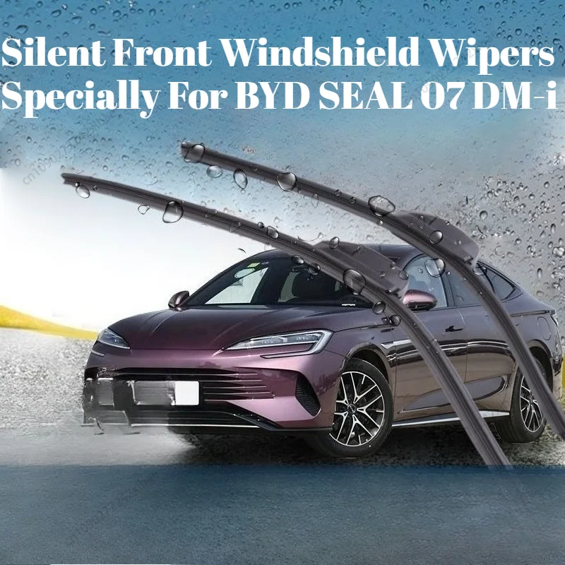 Front Windshield Wiper Blades For BYD SEAL 07 DM-i 2025-2026, High Definition Silent Boneless OEM Replacement Wipers, Auto Mod