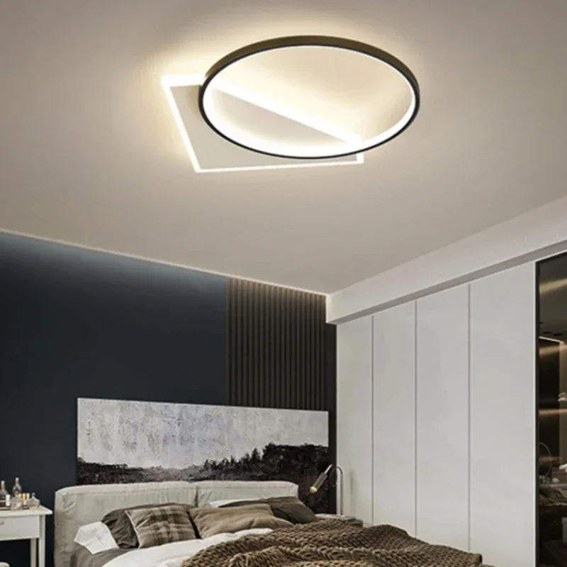 SANDYHA Modern Nordic Ceiling Light Simple Style Bedroom Parlor Lamp LED Fixture Home Decor Perfect for Living Room and Bedroom