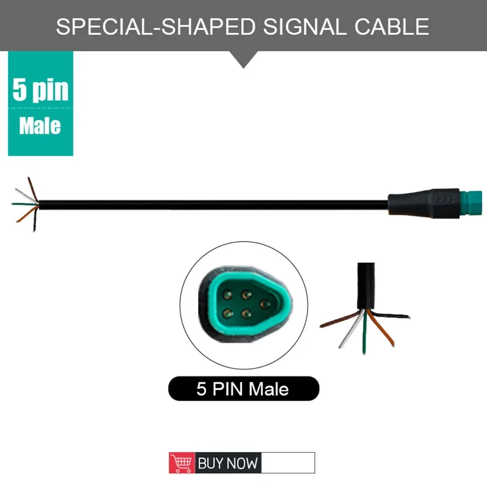 Julet Base Connector 2 3 4 5 6Pin Kabel Wasserdichter Stecker für Ebike Bafang Display Pin Optionales Kabel Ebike Zubehör